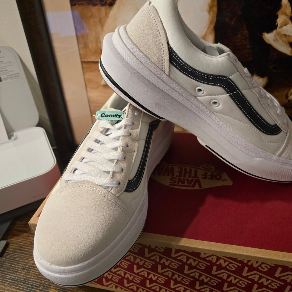 Vans Old Skool Overt CC Shoes White VN0A7Q5EWHT Skateboarding Men's US Sz 12 NEW - Picture 3 of 10